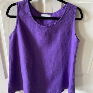 bryn Walker Sleeveless Linen Tank